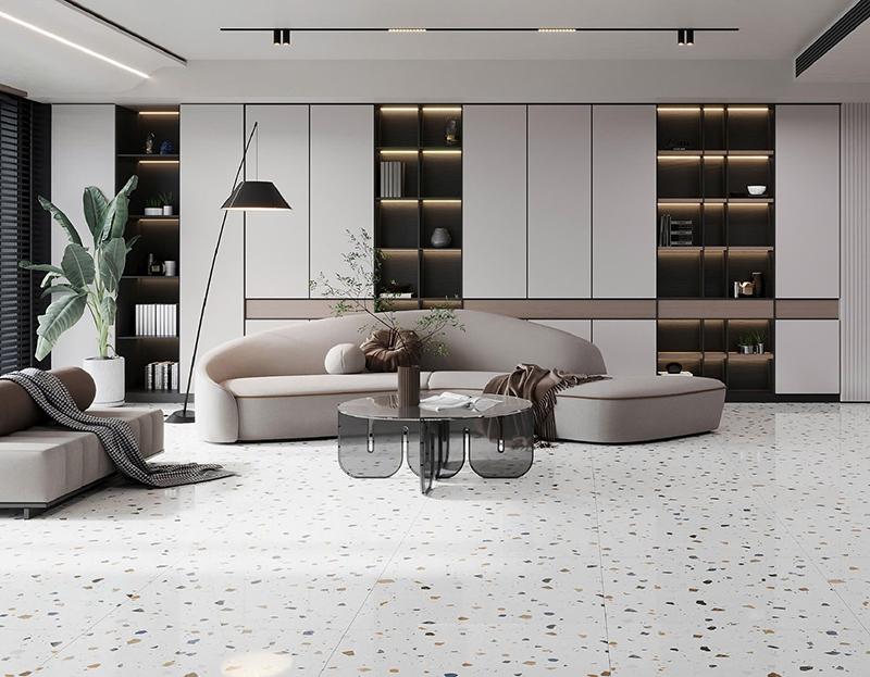 gạch giả đá 60x60 terrazzo Tasa 5093