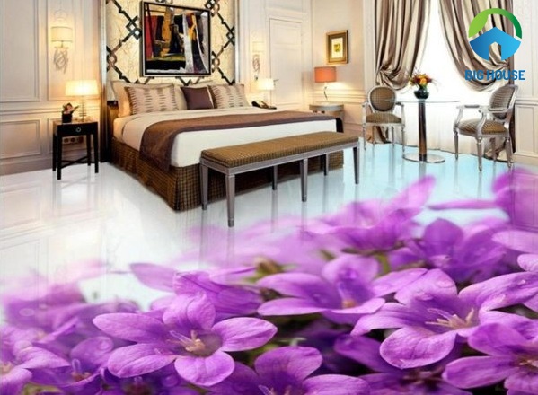 gạch lát 3d phòng ngủ